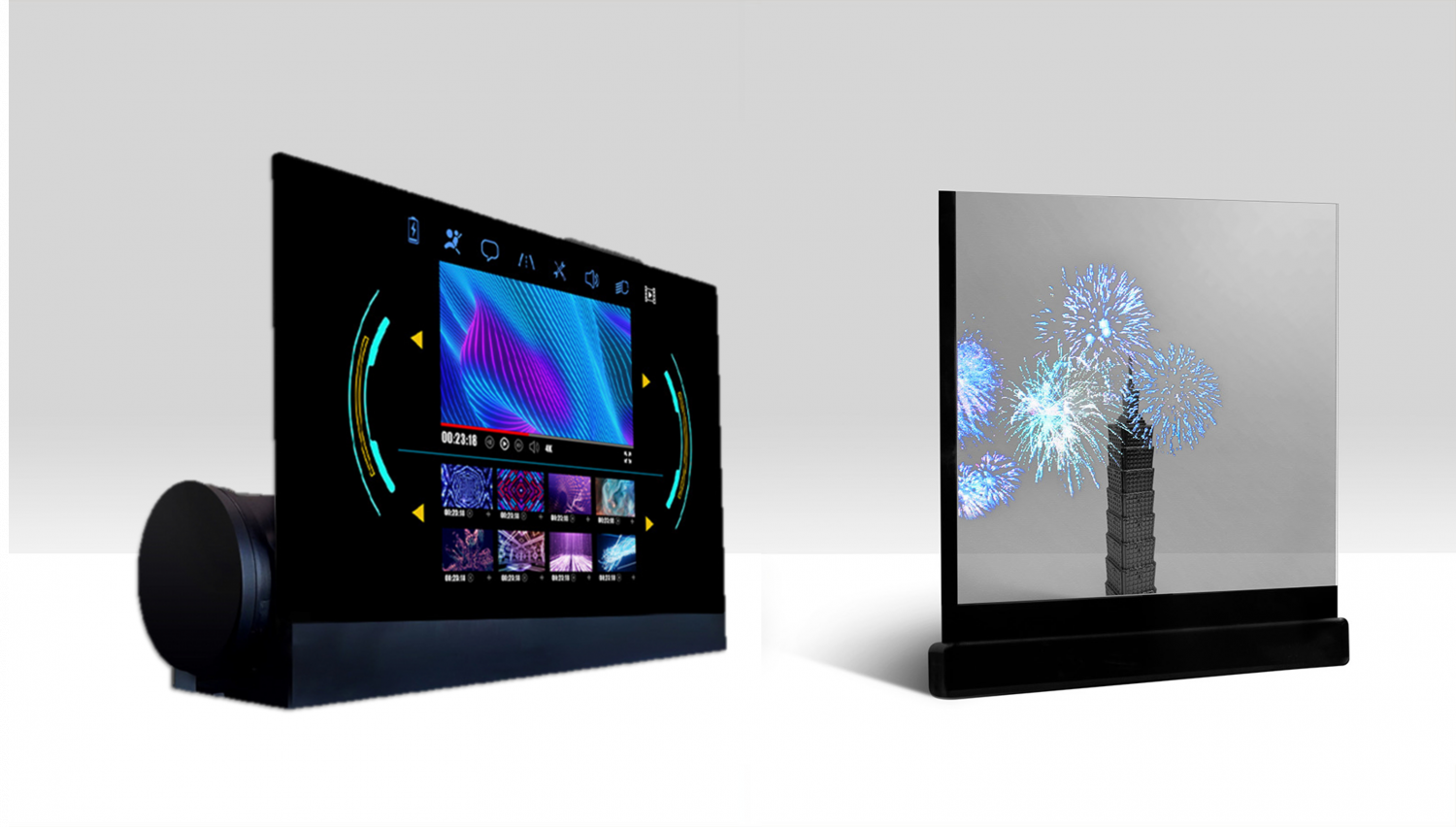 可卷式、折迭性、高透明